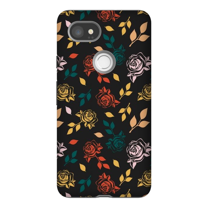 Pixel 2XL StrongFit Rose Floral by TMSarts