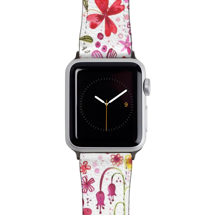 Watch 42mm / 44mm Strap PU leather Overgrown Garden by Nic Squirrell