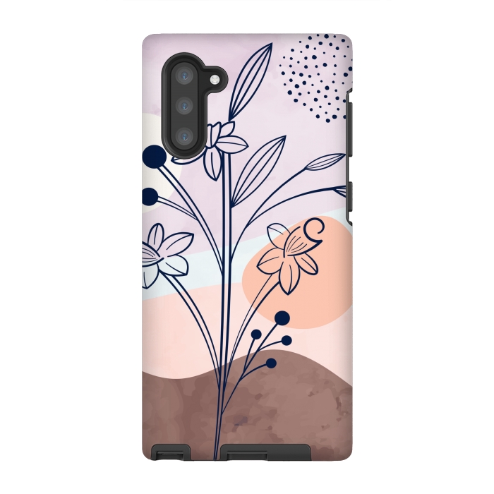 Galaxy Note 10 StrongFit pastel garden design by MALLIKA
