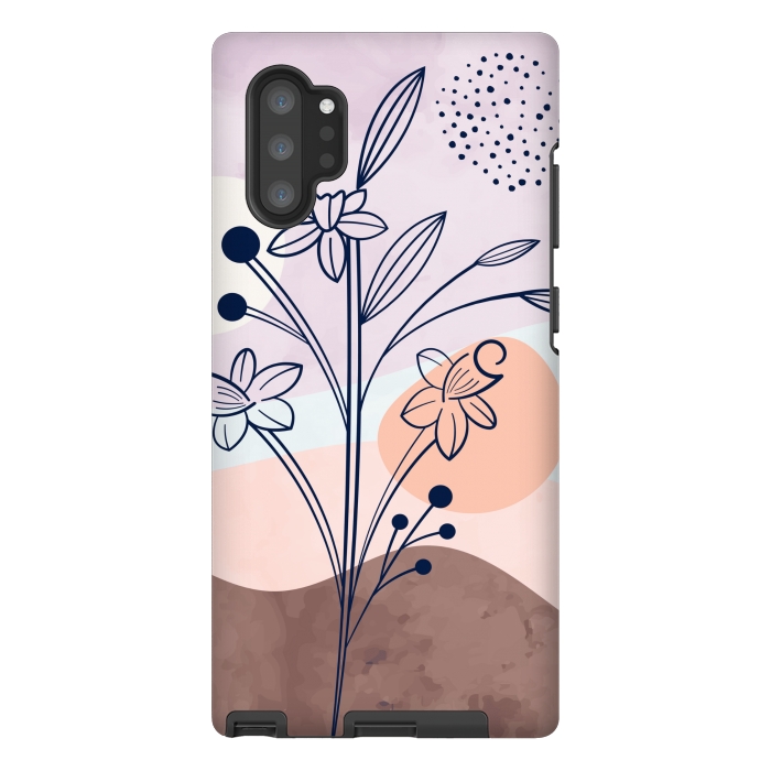 Galaxy Note 10 plus StrongFit pastel garden design by MALLIKA