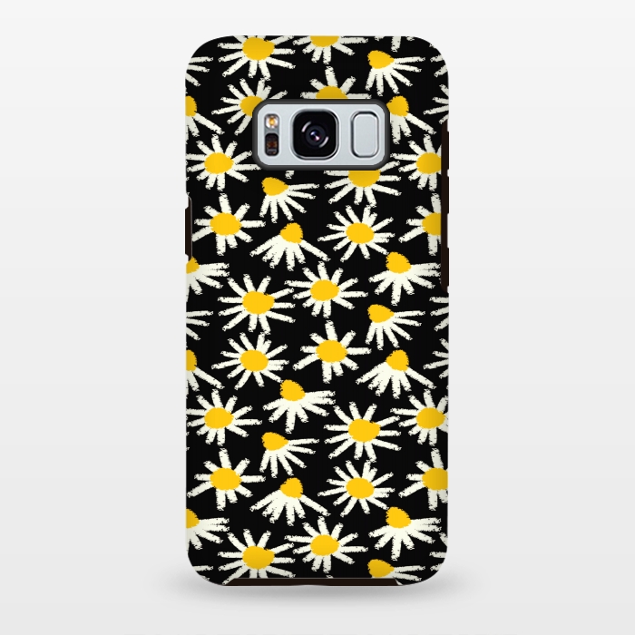 Galaxy S8 plus StrongFit cute white flowers  by MALLIKA