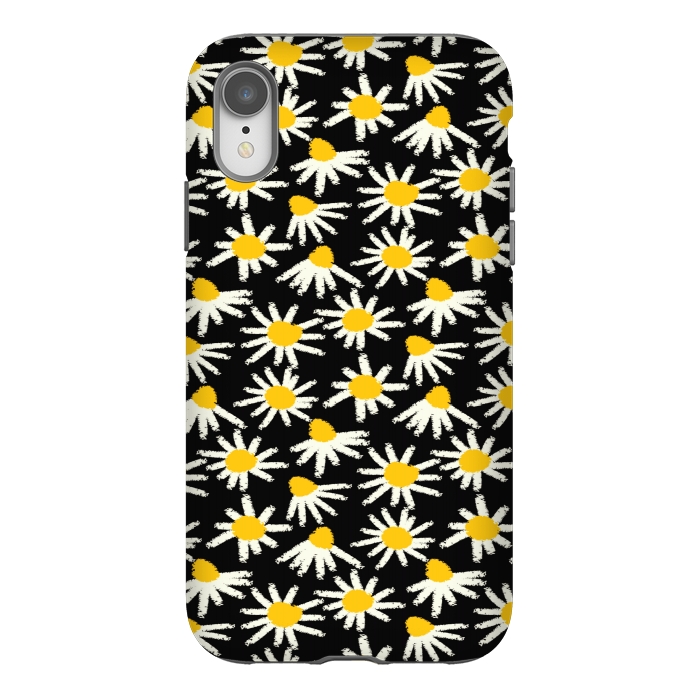 iPhone Xr StrongFit cute white flowers  by MALLIKA