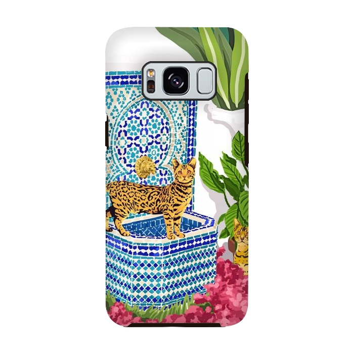 Galaxy S8 StrongFit Royal Cats by Uma Prabhakar Gokhale