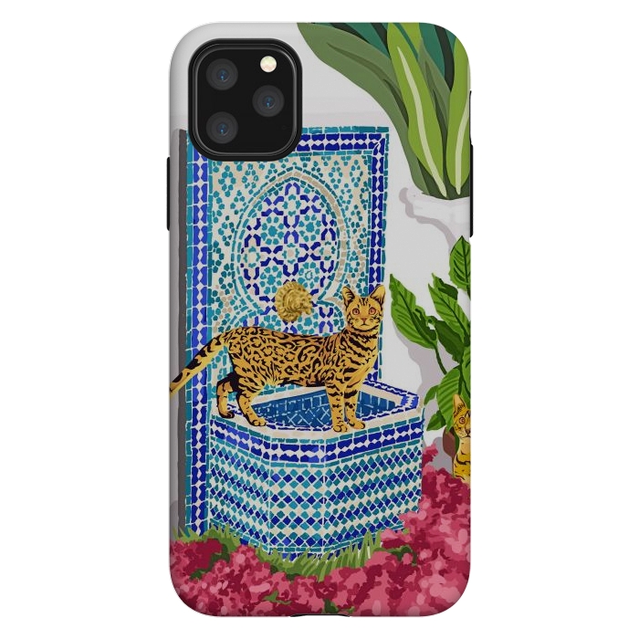 iPhone 11 Pro Max StrongFit Royal Cats by Uma Prabhakar Gokhale