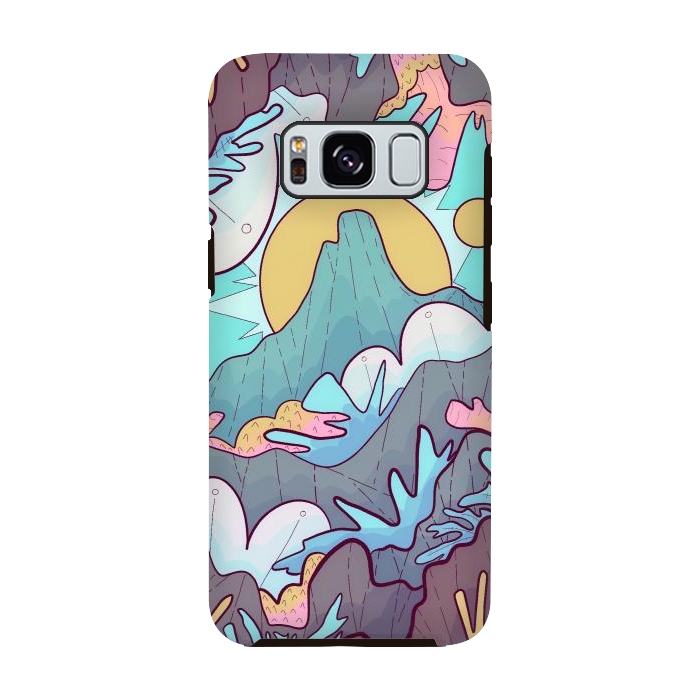 Galaxy S8 StrongFit Coral mountain reef by Steve Wade (Swade)