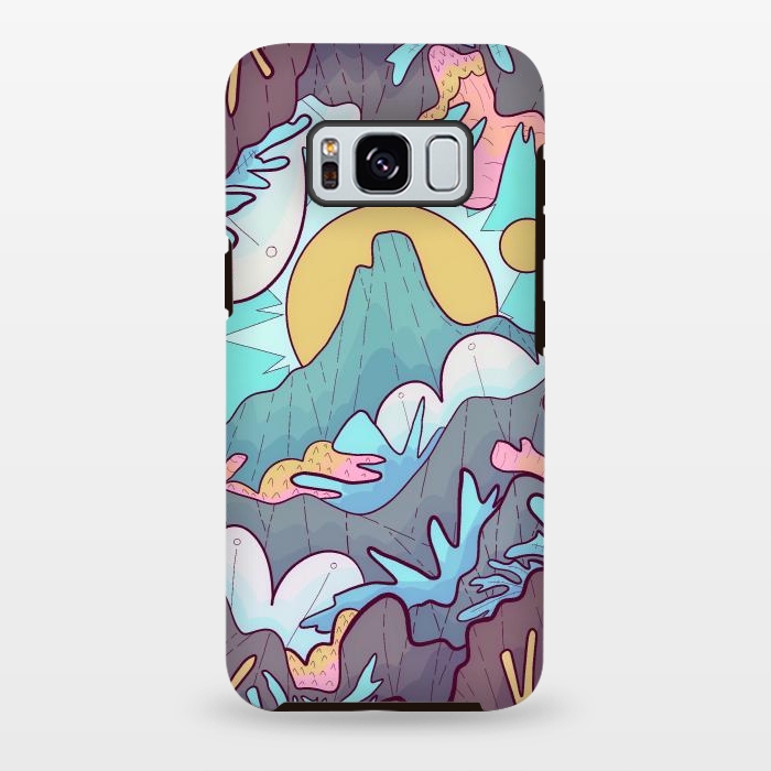 Galaxy S8 plus StrongFit Coral mountain reef by Steve Wade (Swade)
