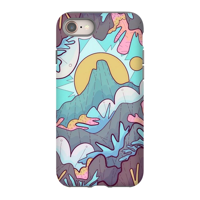 iPhone 8 StrongFit Coral mountain reef by Steve Wade (Swade)