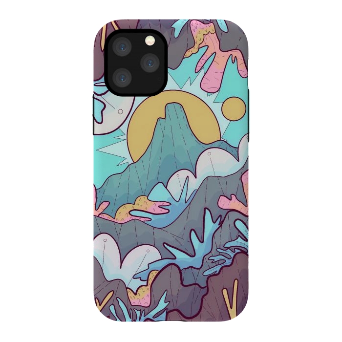 iPhone 11 Pro StrongFit Coral mountain reef by Steve Wade (Swade)