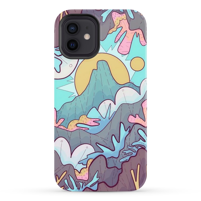 iPhone 12 StrongFit Coral mountain reef by Steve Wade (Swade)