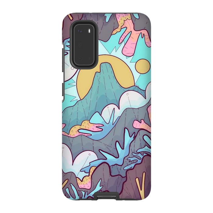 Galaxy S20 StrongFit Coral mountain reef by Steve Wade (Swade)