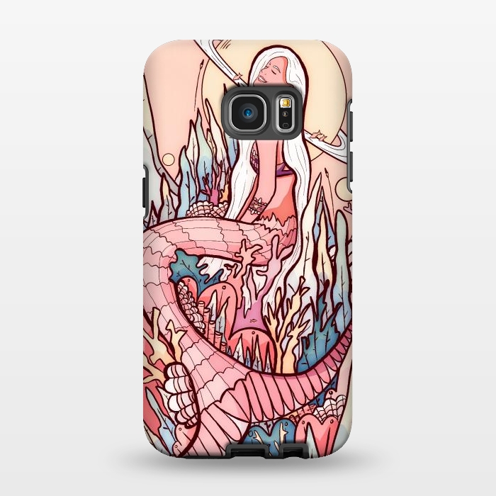 Galaxy S7 EDGE StrongFit A mermaid from another world by Steve Wade (Swade)
