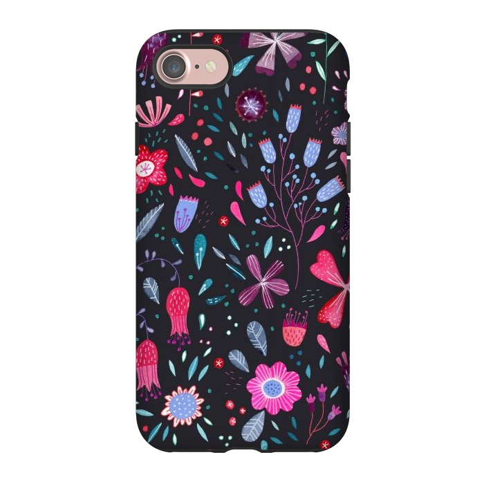 iPhone 7 StrongFit Kennington Flowers Dark by Nic Squirrell