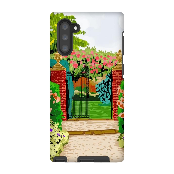 Galaxy Note 10 StrongFit Gated Garden by Uma Prabhakar Gokhale