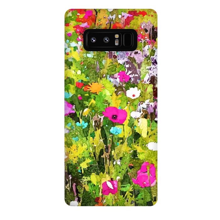 Galaxy Note 8 StrongFit Meadow Flowers by Uma Prabhakar Gokhale