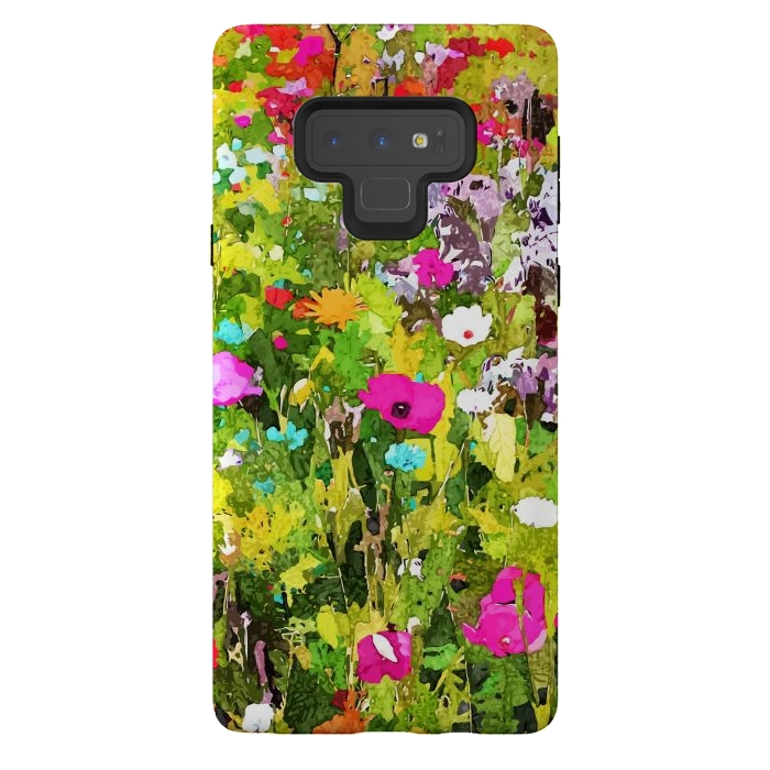 Galaxy Note 9 StrongFit Meadow Flowers by Uma Prabhakar Gokhale