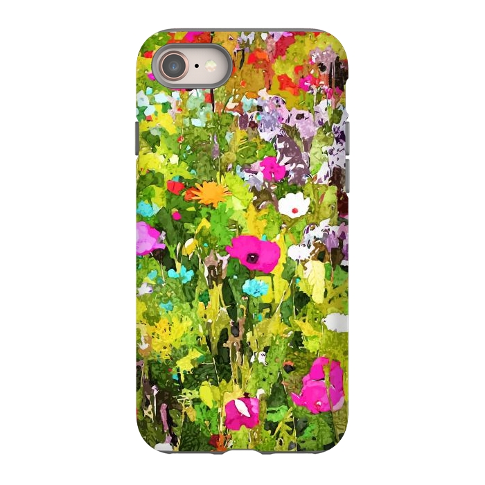 iPhone SE StrongFit Meadow Flowers by Uma Prabhakar Gokhale