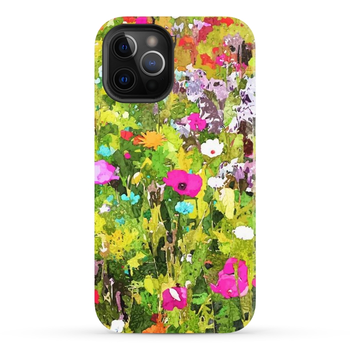 iPhone 12 Pro StrongFit Meadow Flowers by Uma Prabhakar Gokhale
