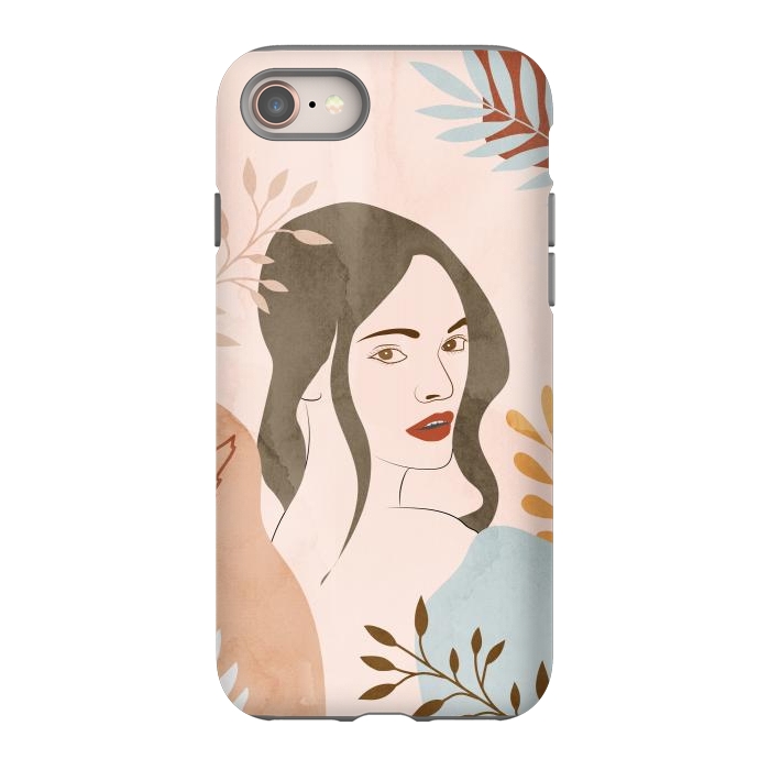 iPhone 8 StrongFit Cute Lady Looing at You by Creativeaxle