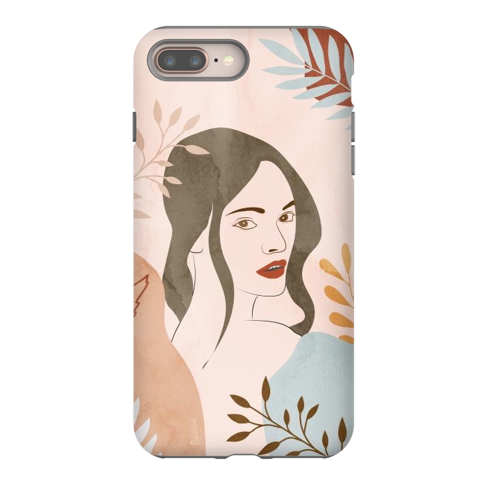 iPhone 8 plus StrongFit Cute Lady Looing at You by Creativeaxle