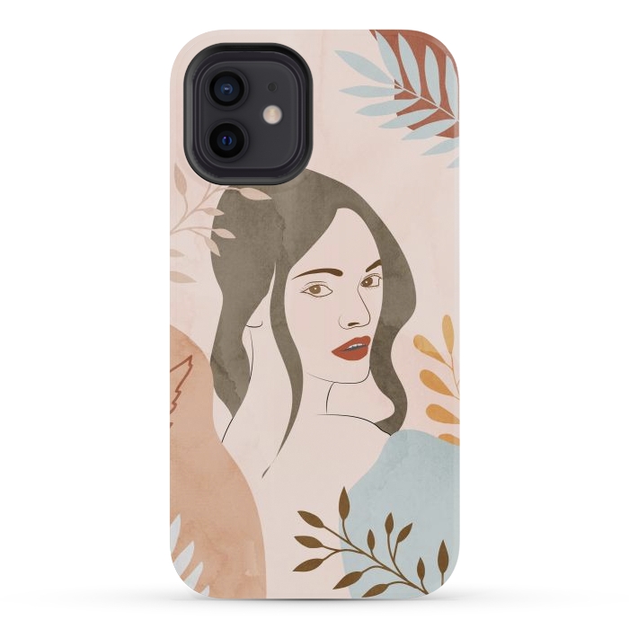 iPhone 12 mini StrongFit Cute Lady Looing at You by Creativeaxle