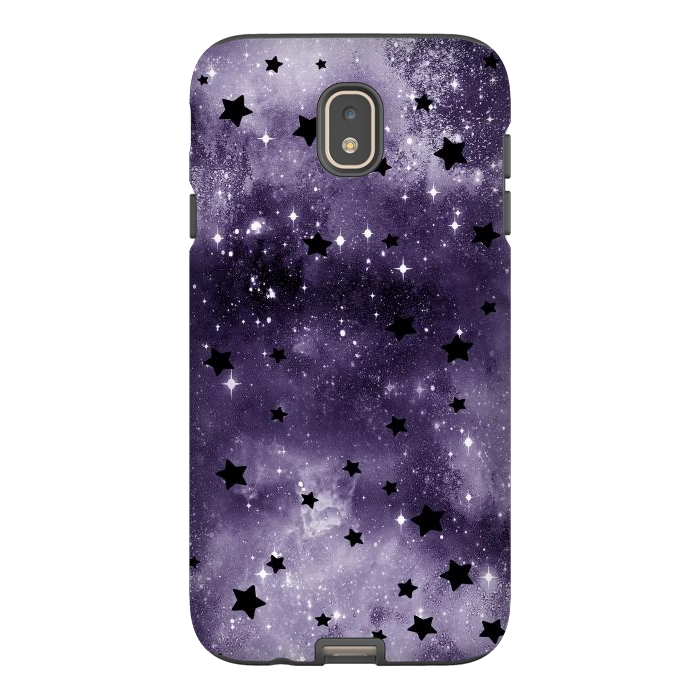 Galaxy J7 StrongFit Dark purple starry galaxy - celestial pattern by Oana 