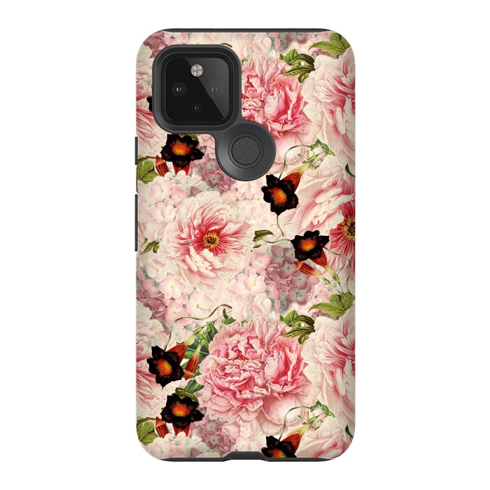 Pixel 5 StrongFit Victorian Vintage Roses by  Utart