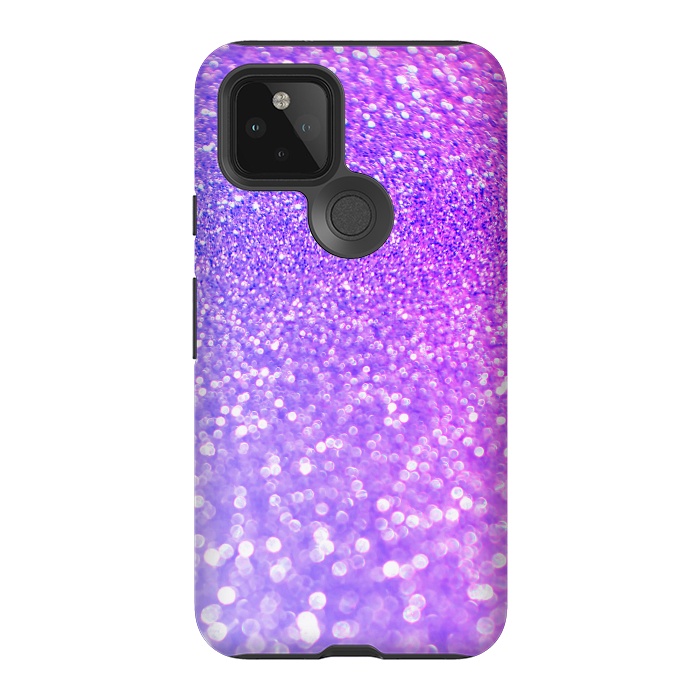 Pixel 5 StrongFit Purple Pink Glitter Dream by  Utart