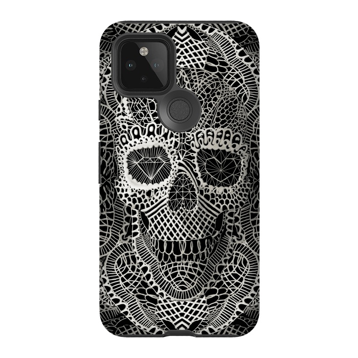 Pixel 5 StrongFit Lace Skull by Ali Gulec