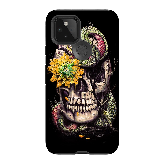 Pixel 5 StrongFit Snake and Skull by Nicebleed