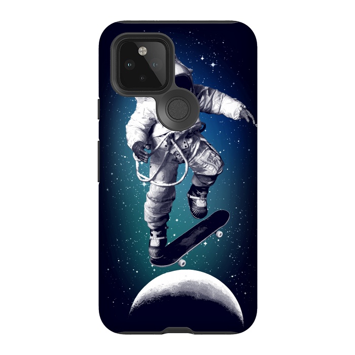 Pixel 5 StrongFit Skateboarding astronaut by Mitxel Gonzalez