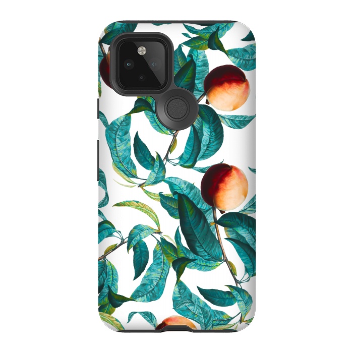 Pixel 5 StrongFit Fruit and Leaf Pattern by Burcu Korkmazyurek