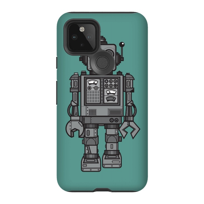 Pixel 5 StrongFit A Vintage Robot Friend by Wotto