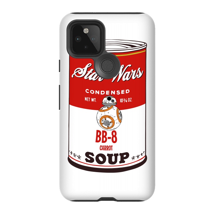 Pixel 5 StrongFit Star Wars Campbells Soup BB-8 by Alisterny