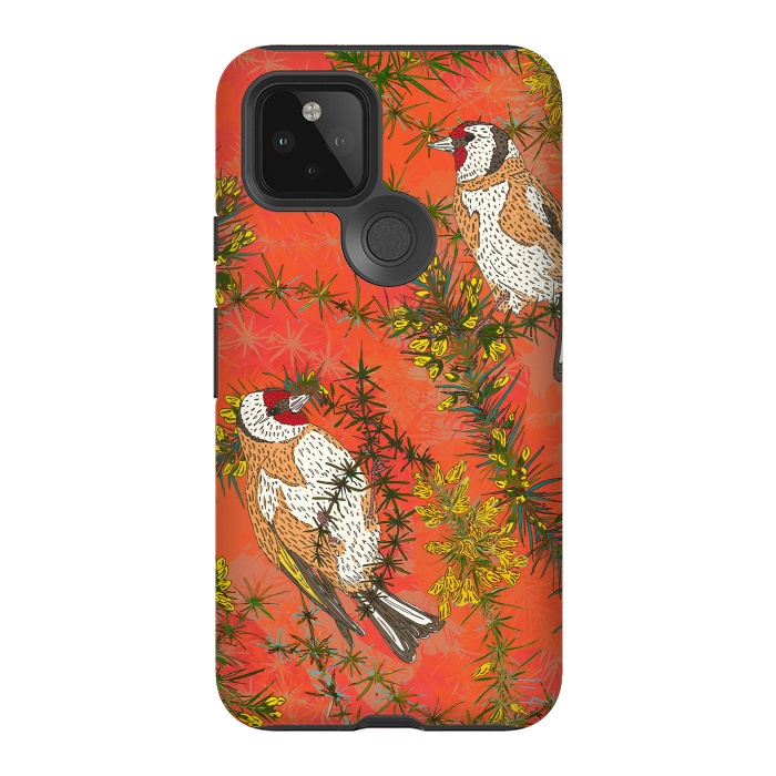 Pixel 5 StrongFit Goldfinches in Gorse by Lotti Brown