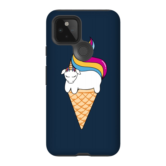 Pixel 5 StrongFit uni-cone blue by Coffee Man