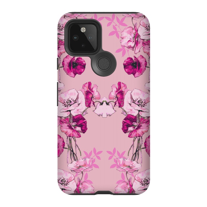 Pixel 5 StrongFit Dramatic Florals (Pink) by Zala Farah