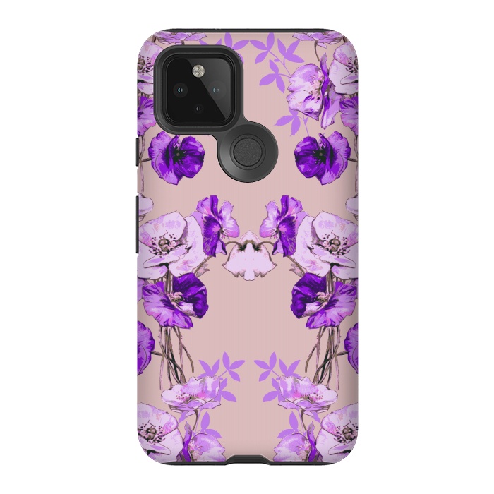 Pixel 5 StrongFit Dramatic Florals (Purple) by Zala Farah