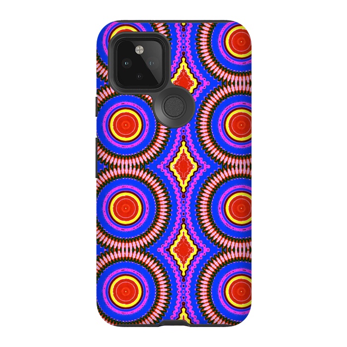 Pixel 5 StrongFit Trip Mandala by Bettie * Blue