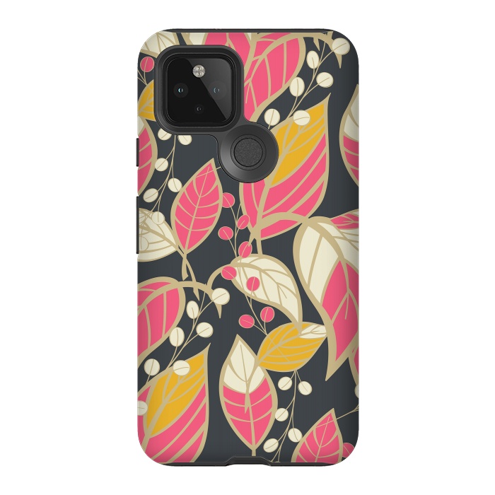 Pixel 5 StrongFit Romantic Floral Dark by Jelena Obradovic