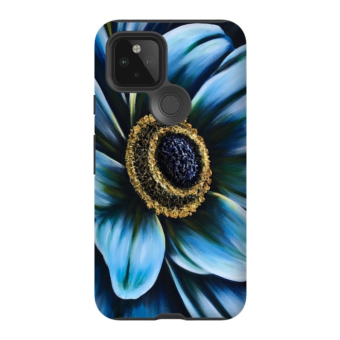 Pixel 5 StrongFit Blue Cosmos by Denise Cassidy Wood
