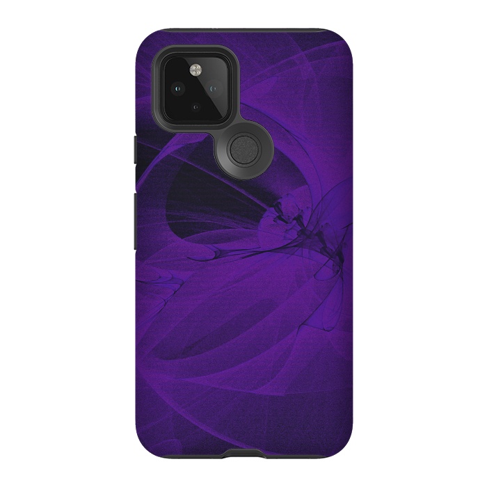 Pixel 5 StrongFit Purple Fractals by Andrea Haase