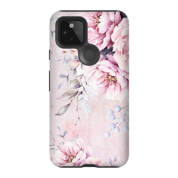 Pixel 5 StrongFit Vintage roses and Peonies by  Utart