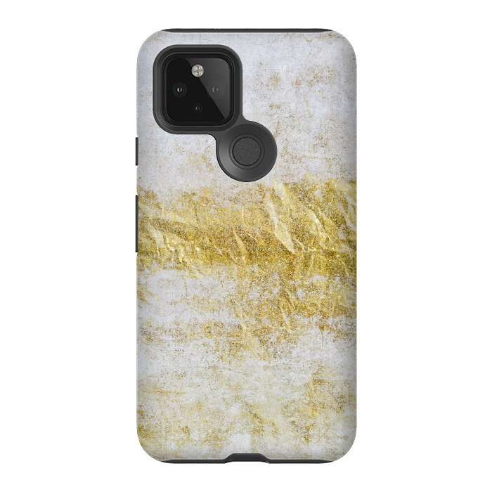 Pixel 5 StrongFit Concrete And Gold 2 by Andrea Haase