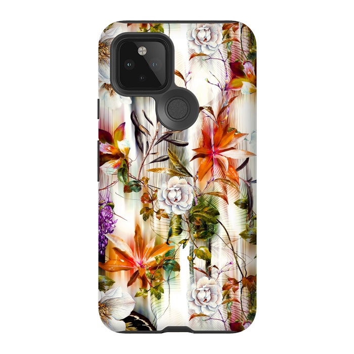 Pixel 5 StrongFit Abstract Motion Blur Floral Botanical by Mmartabc