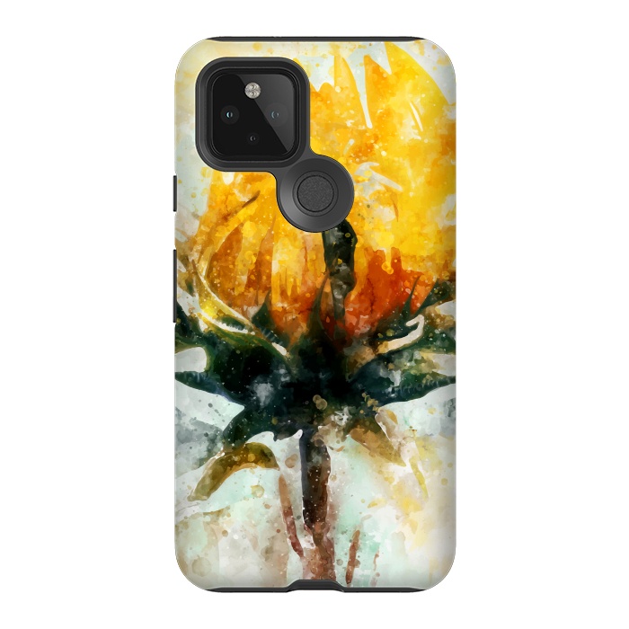 Pixel 5 StrongFit Born in Sunflower by Creativeaxle