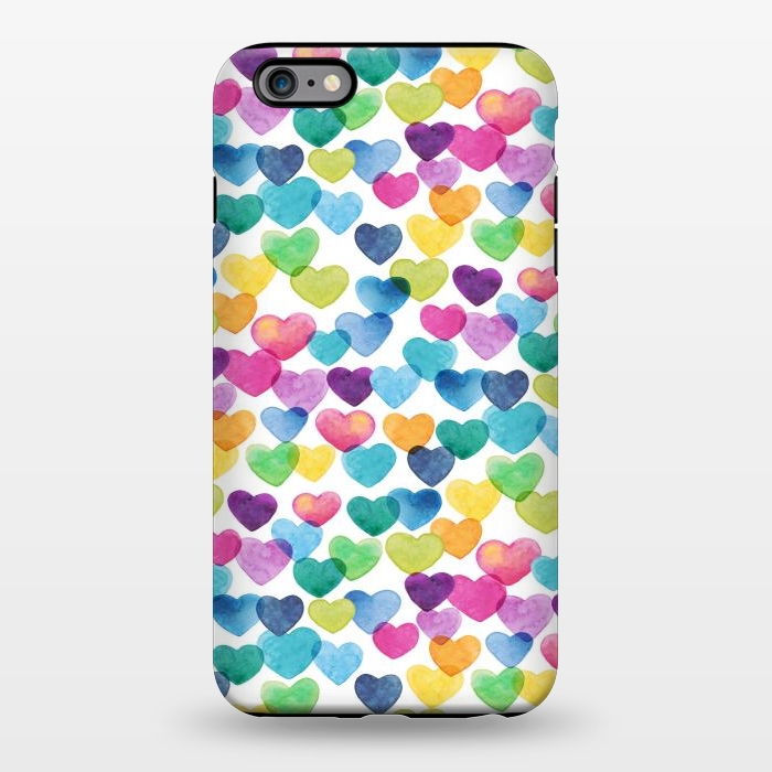 iPhone 6/6s plus StrongFit Scattered Love Hearts by gingerlique