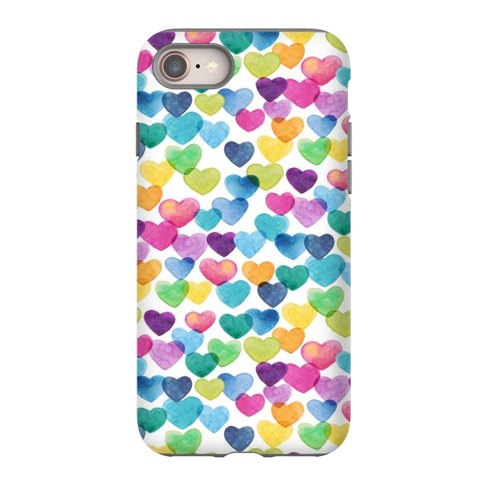 iPhone SE StrongFit Scattered Love Hearts by gingerlique