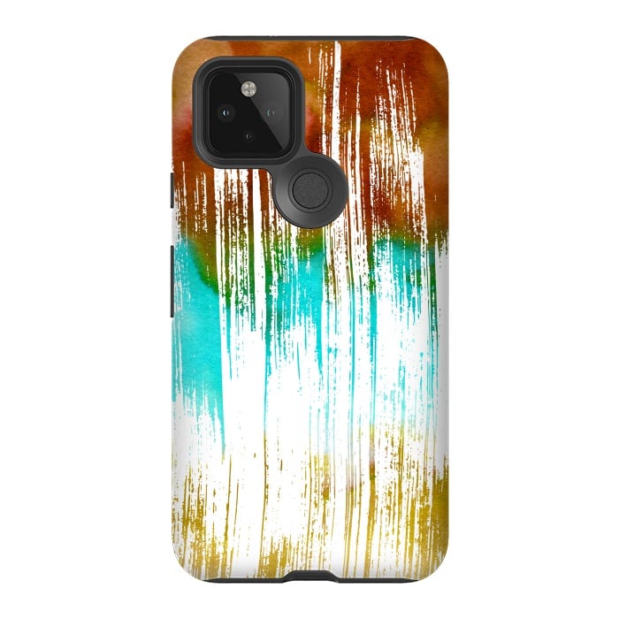 Pixel 5 StrongFit Watercolor Scratches by Creativeaxle