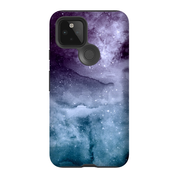 Pixel 5 StrongFit Watercolor and nebula abstract design by InovArts