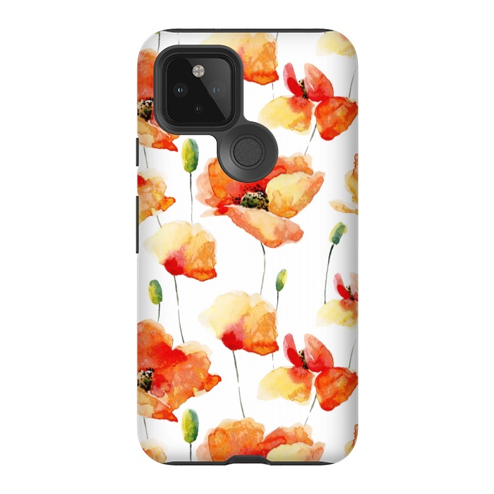 Pixel 5 StrongFit Poppies Forever by  Utart